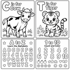 Kids Learning & Activity Bundle – Printable Worksheets for Little Learners
